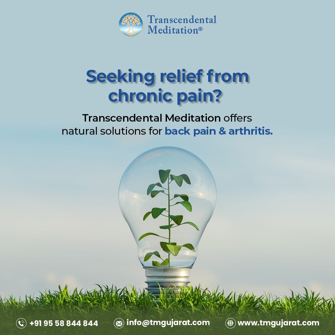 Say goodbye to chronic pain naturally with Transcendental Meditation. 🧘‍♂️ Find relief from back pain and arthritis the holistic way.
.
#TranscendentalMeditation #ChronicPainRelief #HolisticHealth #MindBodyHealing #BackPain #ArthritisRelief 
.
Book Demo Classics : 9558844844