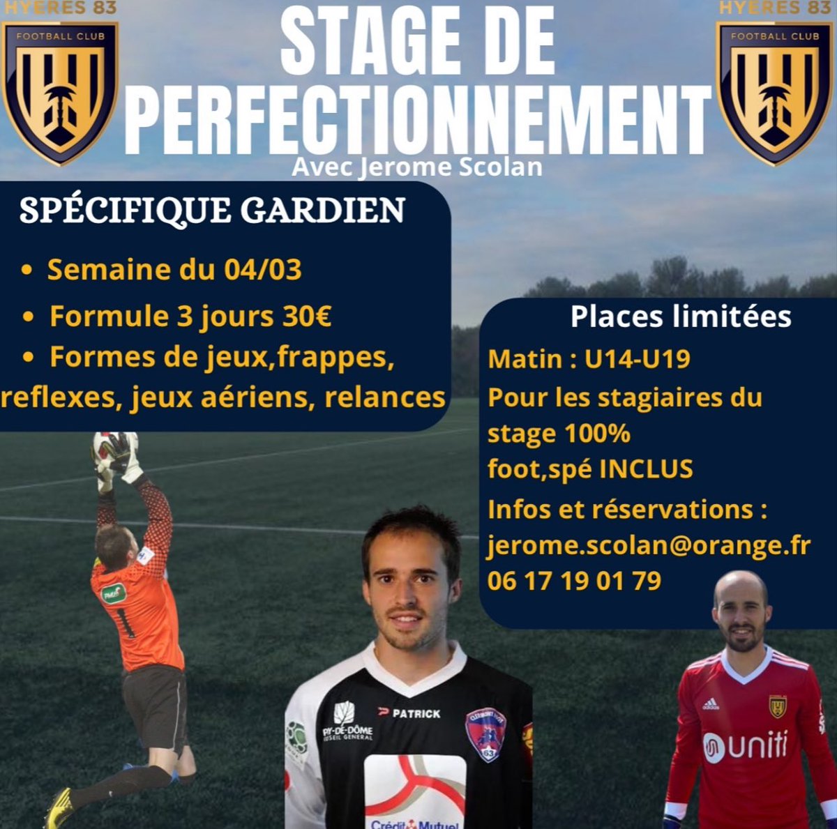 𝐒𝐭𝐚𝐠𝐞 𝐝𝐞 𝐩𝐞𝐫𝐟𝐞𝐜𝐭𝐢𝐨𝐧𝐧𝐞𝐦𝐞𝐧𝐭 !🤩

🌟 Semaine du 04/03 au stade Gaby Robert