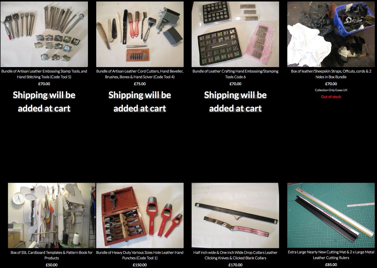 SubSpaceL's tweet photo. We have a few stock &amp; leathercraft Bundles left at crazy reduced prices. All must go! https://t.co/F9MexMOVb3 https://t.co/EPBsNiRFhQ