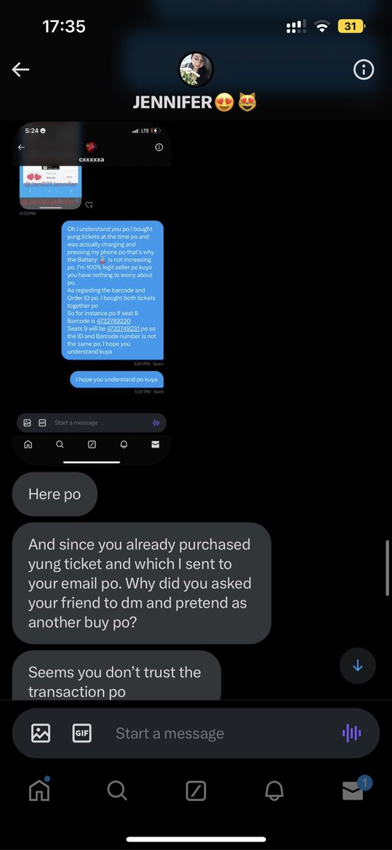 kazwybook's tweet photo. bro posted that ticket is sold to me after questioning her and hours after the transaction????

sa sobrang kapal ng mukha niya nag post siya ulit new tweet na may 2 tickets siya ulit 11-12 naman cguro ung seat na yon🤧

TEH PINAKA DI KO TANGGAP TYPO RAW SIYA SA 9, 10 / 10,11???? https://t.co/IPXy1JwwoT