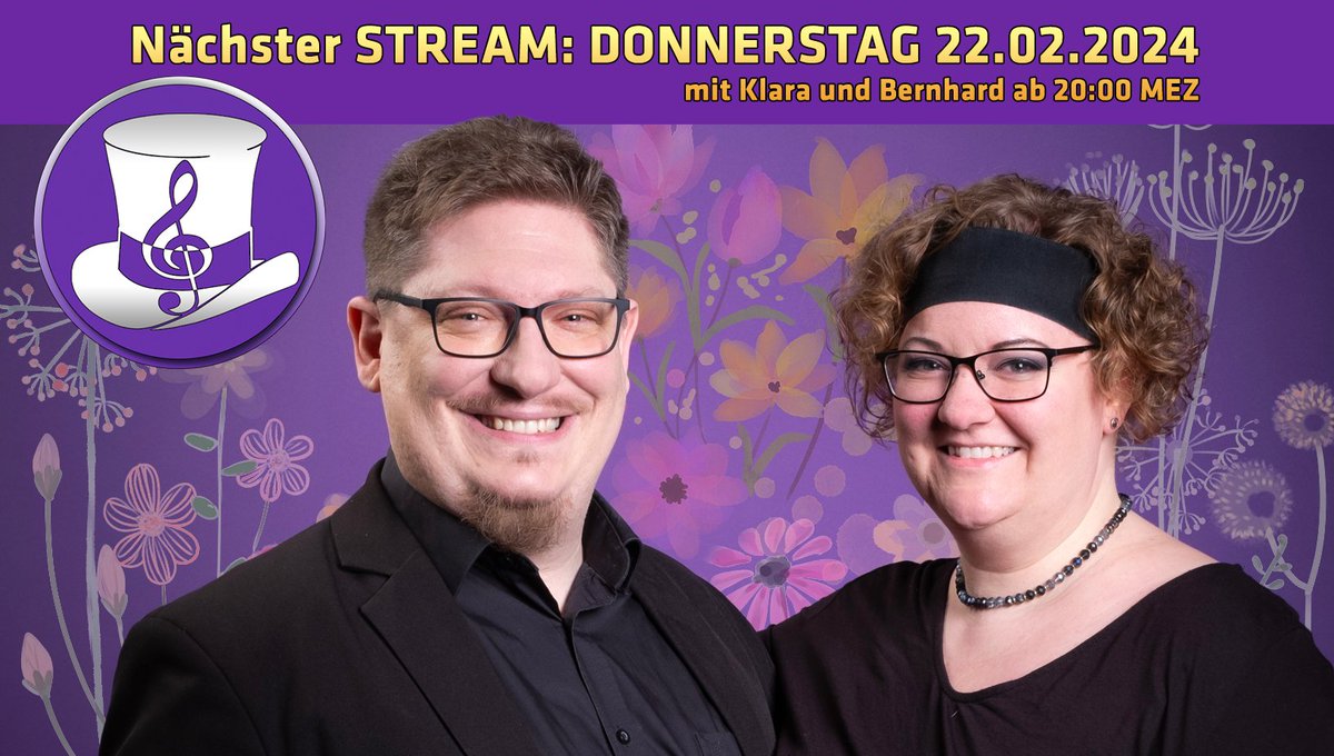 MagicMusicLive's tweet image. Liebe Fangemeinde, diese Woche fällt der Montag auf einen Donnerstag 😁 
Also am 22.02.2024 um 20:00 Uhr nichts vornehmen! Wir machen für euch wieder das Wunschkonzert und freuen uns auf ganz viele Songwünsche! 🥰 
Hier auf Facebook oder twitch.tv/magic_music_li…

#magicmusic