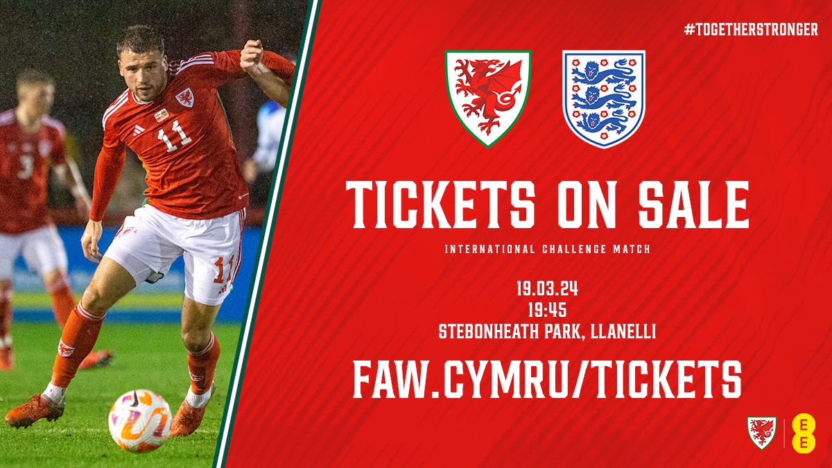 Tickets to watch Cymru C take on England C in Llanelli next month are now on sale! 🏴󠁧󠁢󠁷󠁬󠁳󠁿🏴󠁧󠁢󠁥󠁮󠁧󠁿

Secure yours here 👉 fawales.co/CymEngC

#TogetherStronger