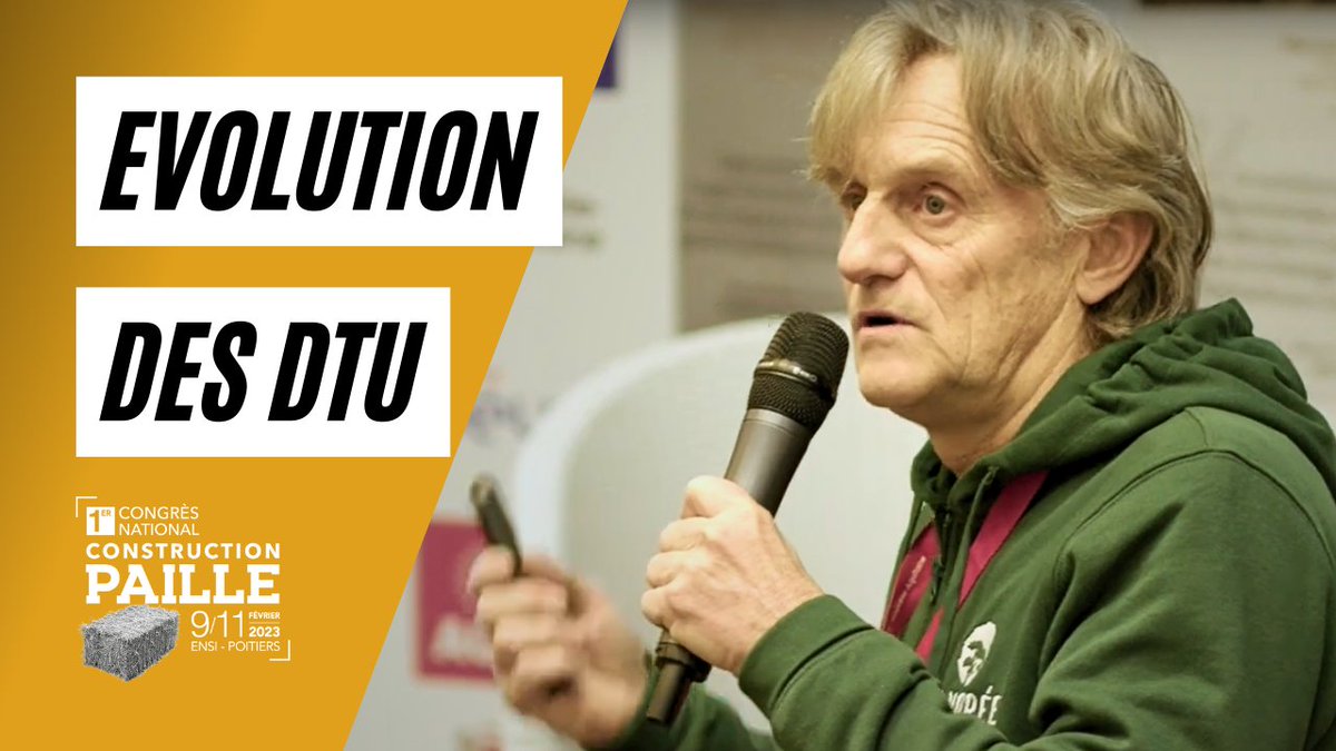 ConstructPaille's tweet photo. Regardez la 11ème conférence du Congrès Paille 2023 en replay « Évolution des DTU : Quelles évolutions récentes pour les DTU impactant la construction paille ? » : https://t.co/JNN3LjvU8T https://t.co/IZQ8KNV2Pd