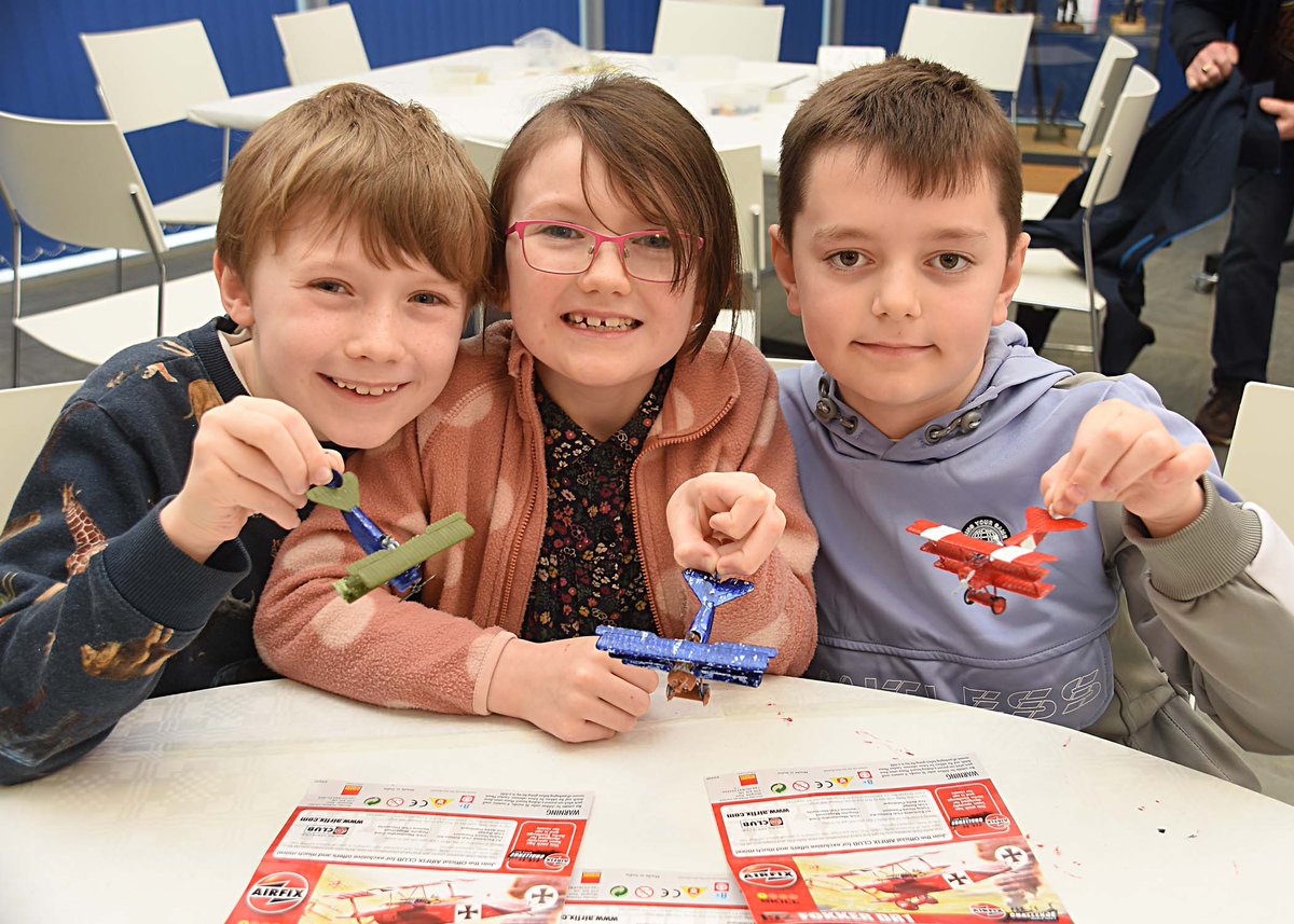 Enthusiastic kids and grown-ups got stuck in at our Make and Paint sessions yesterday ✈️ Thank you to all those who attended this event! And a special thanks to @airfix for their support. Sign up to our mailing list to hear about future events 🔗: ow.ly/R2aT50QF2wO