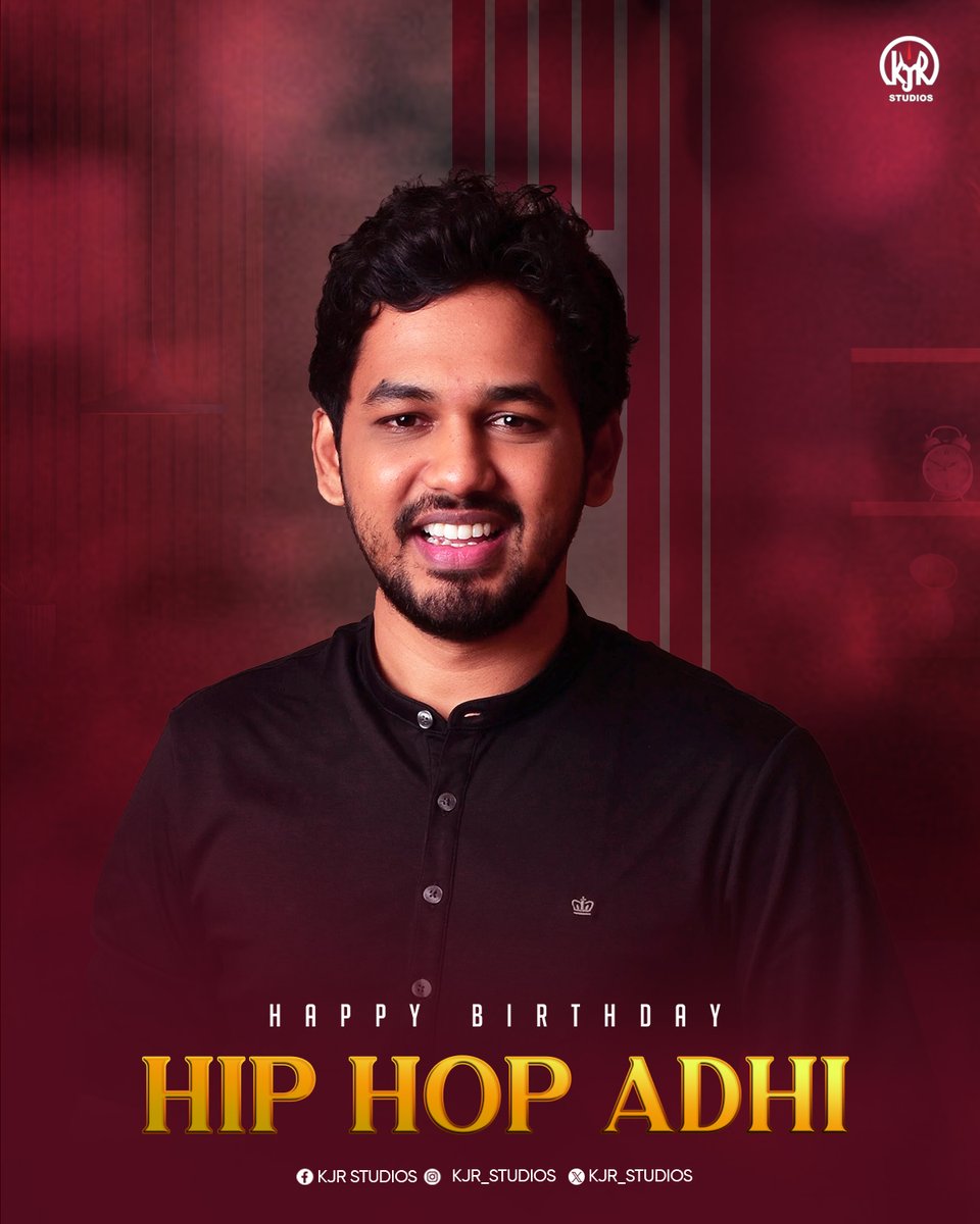 Wishing the multitalented musician, actor and director @hiphoptamizha a many happy returns! May this year be fruitful, joyous and successful💖 #HBDHipHopAdhi
