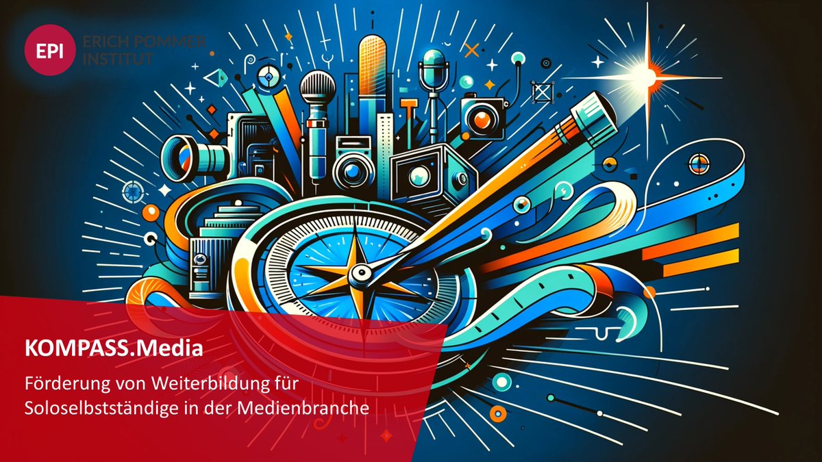 WFBBrandenburg's tweet photo. Soloselbstständige aufgepasst! 🧑‍🎓🚀
Mit dem Programm #KOMPASSMedia können Sie Ihre Karriere auf die nächste Stufe heben. Sichern Sie sich bis zu 4.500€ #Förderung für #Weiterbildung. Den ersten Schritt machen, um die Träume zu verwirklichen. #digitalBB https://t.co/8GPVvHCT8i https://t.co/vkQKfwImp1