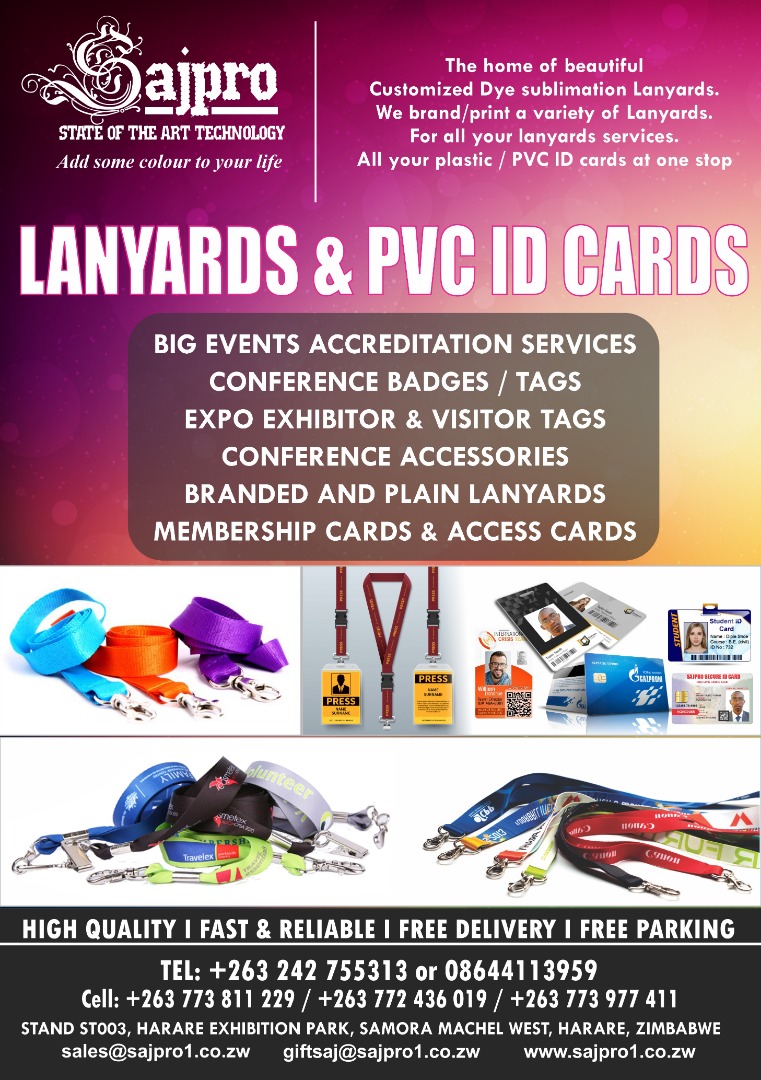 Sajpro_zw's tweet photo. Sajpro specialize in custom-tailored solutions. We offer custom Branded Lanyards and PVC ID Card printing. Employee ID cards | Student ID cards | Membership cards | Conference tags. Order now and get the best deals and prices.

Contact us at sales@sajpro1.co.zw,
0773 811 229/0773 977 411/0777 419 571/ 0713 375 0584.
#sajpro #PRINTING #pvcidcards #Zim