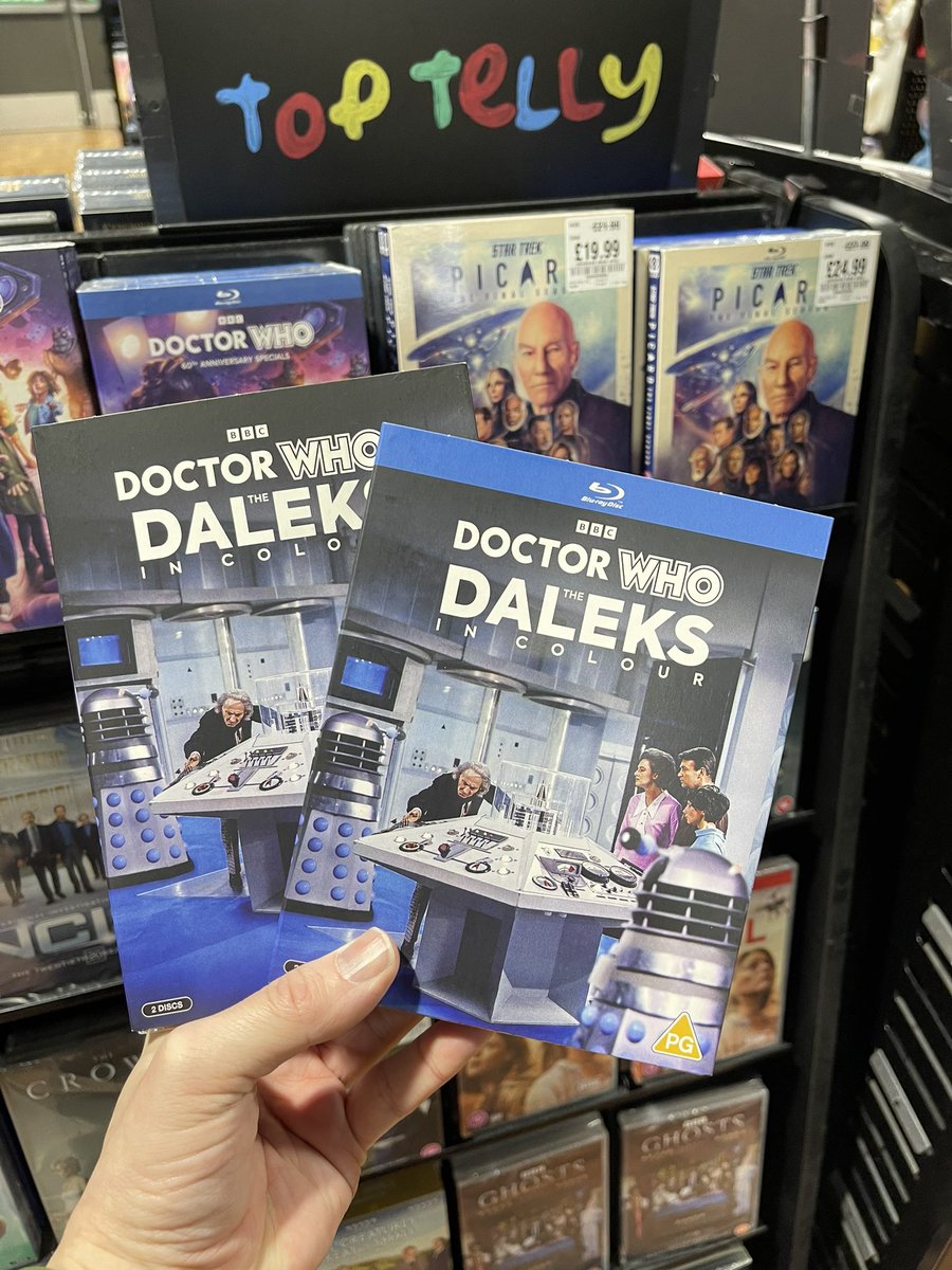 🍿 New Movie Monday 🎥 Out today The #Marvels, The Last Rifleman starring @PierceBrosnan & #TopTelly shows #MrBates vs the Post Office, #Grantchester, #SilentWitness #Uncanny & the colourised version of the Doctor’s first encounter with the #Daleks. #DoctorWho #NewMovieMonday