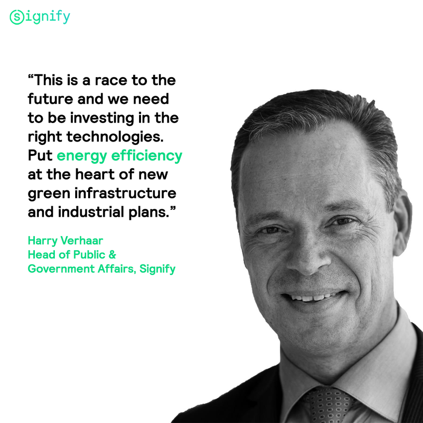 SignifyCompany's tweet photo. Despite its enormous potential, #EnergyEfficiency has not played a central role in Europeβs response to the energy crisis. Change the game by making the #GreenSwitch now.
π https://t.co/FLJJvUZTBl
#Sustainability #connectedLEDlighting https://t.co/ZrVlT3Cdau