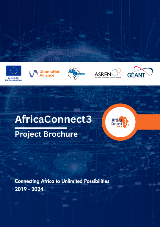 As we have entered the last year of #AfricaConnect3, we reflect on the achievements &amp; impact of the project✨
We have designed a new brochure summarising the activities and results 🔎Check it out on the resources section of our website!👉africaconnect3.net/resources/