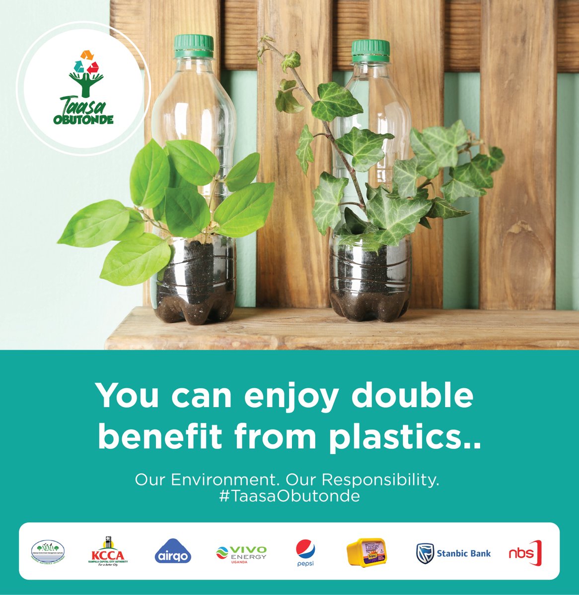 Reusing plastics is a creative way to minimize waste. Show us how you repurpose plastic items in your daily routine, and inspire us with your innovative ideas.@nemaug @AirQoProject @KCCAUG @VivoEnergyUg @PepsiUganda @stanbicug @nbstv #TaasaObutonde