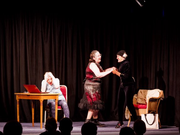 WestChiltDS's tweet photo. Jean Trew’s one act play “Julia Needs Pizzazz” premiered at West Chiltington Village Hall to rave reviews at the members evening, followed by a jacket potato supper. Interested in joining us? Contact us via our website:  https://t.co/r9z6ic3NKM https://t.co/f5toVAoxdj
