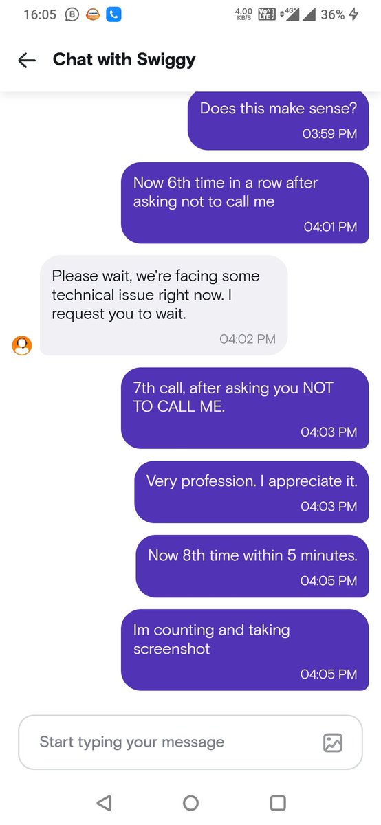 vismit23's tweet photo. Thank you @zomato for providing hassle free customer care service always.

@Swiggy @SwiggyCares One of the worst customer treatments I have ever seen. 

I think screenshots will say everything. Looks like a meme material to me ☠️ https://t.co/kI9WiGNPz5