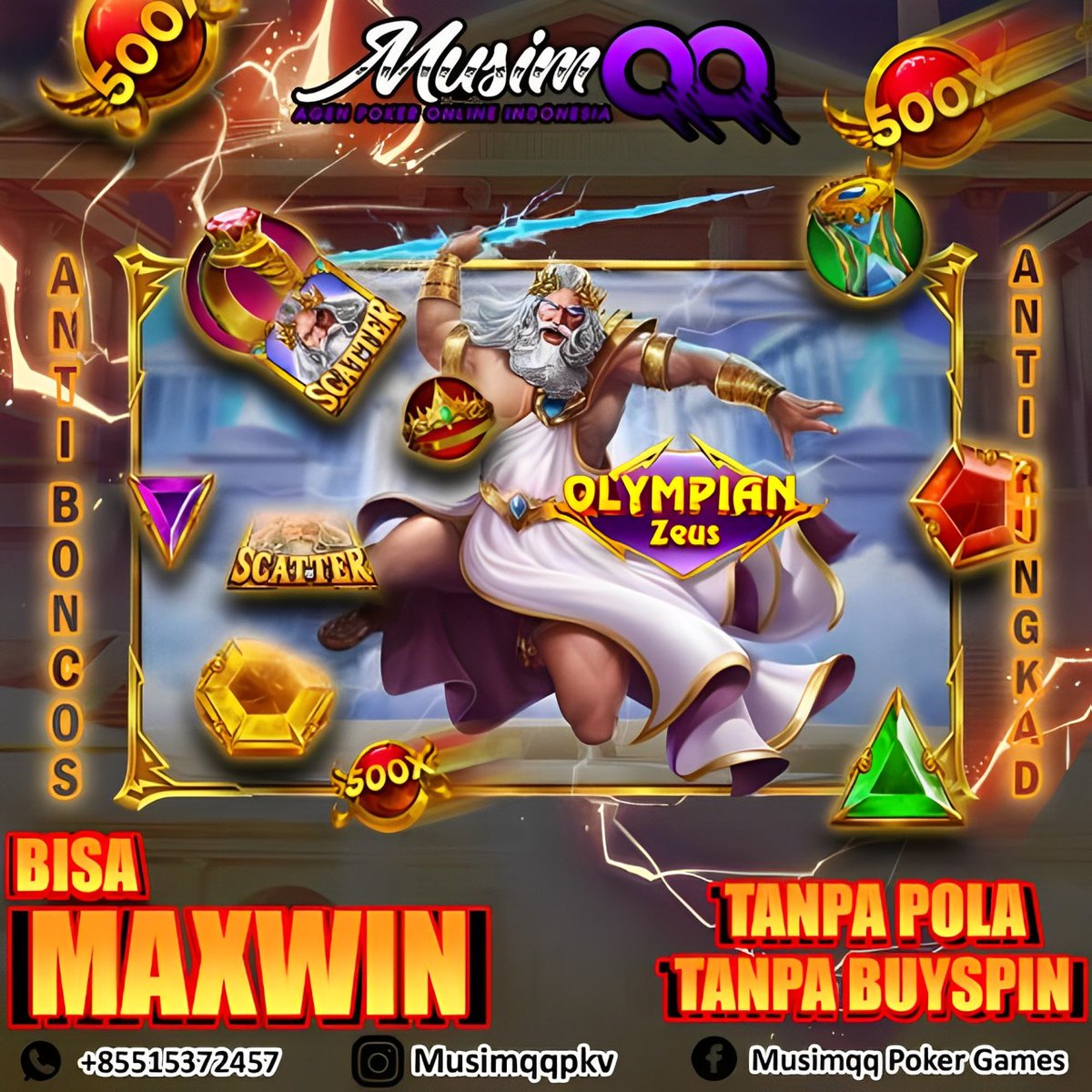 AGEN_MUSIMQQ's tweet photo. CUMA DIPKV SLOT TANPA POLA!!!
SCATTER MUDAH BOSKU!!

📌https://t.co/4PHCFndveH

#dominoqq #pkvgames #pkvslot #bandarq #pokeronline #qqonline #ceme #bandarq #sakong https://t.co/pmHTBwa1Vm
