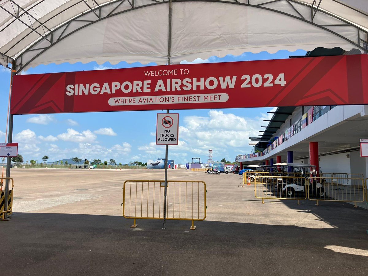 [#Airshow ✈️] Finishing touches at the #CFM booth as we are getting ready for the opening. Are you as excited as we are? 🤗 #SGAirshow2024