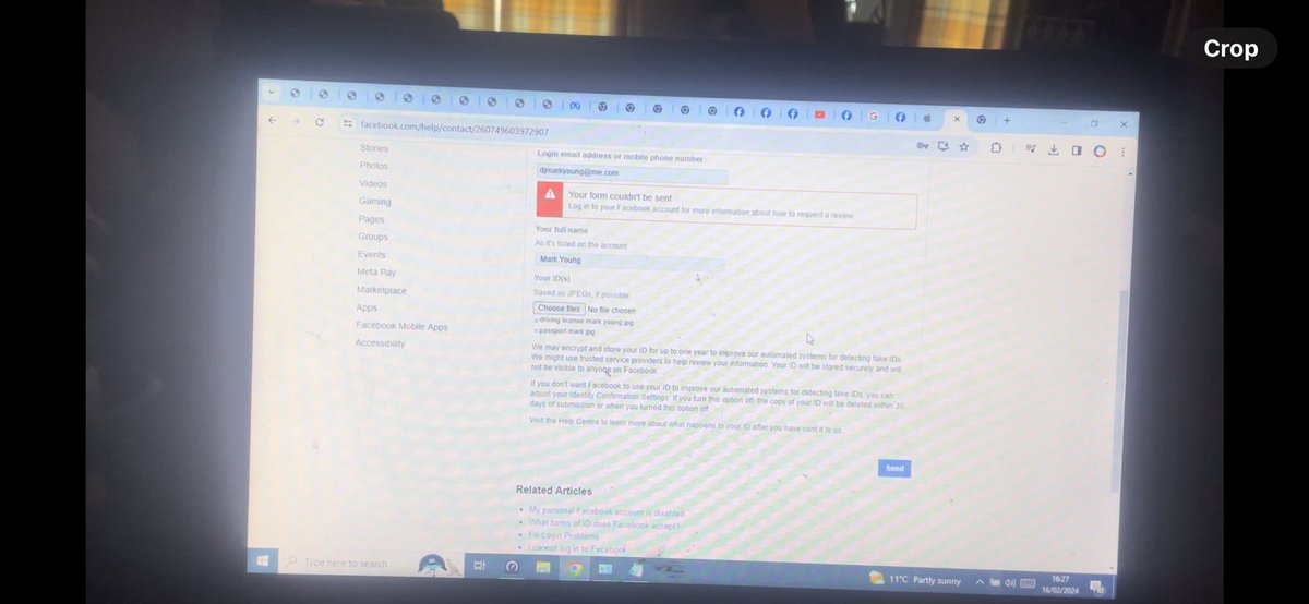 MarkYoungDJ's tweet photo. @facebook can u fix this. My account has been disabled so I can’t t log in. When I try to fix it it says I have to log in, which I can’t do as my account is disabled. Also I didn’t receive an email with a link to help resolve the issue https://t.co/g5exM2jHqb