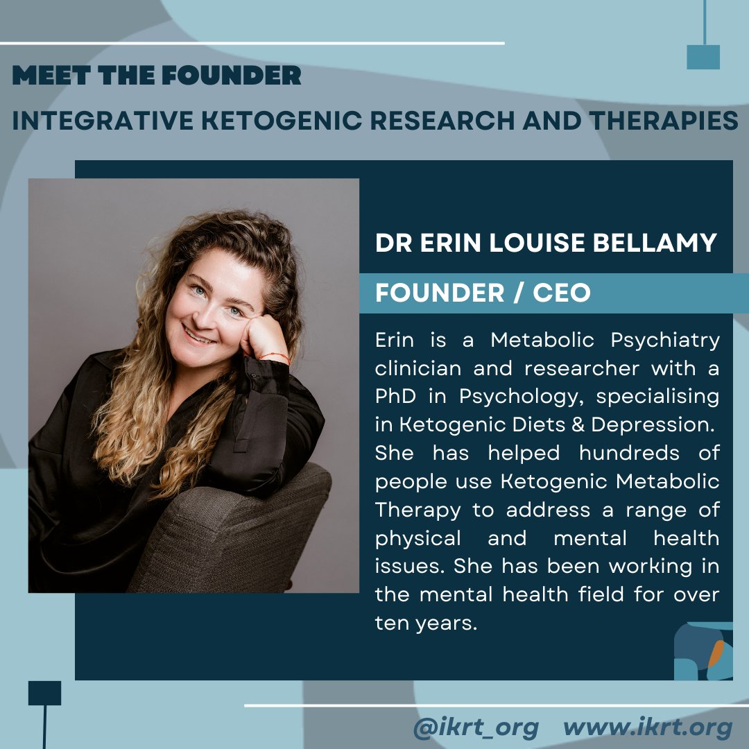 erinlbellamy's tweet image. 📢Are you looking for a #metabolicpsychiatry specialist?
🌎Do you need support initiating #ketogenicmetabolictherapy for your #mentalhealth?
🧠Are you interested in other metabolic therapies?
📨Please get in touch with me at @ikrt_org and share with others who may benefit.