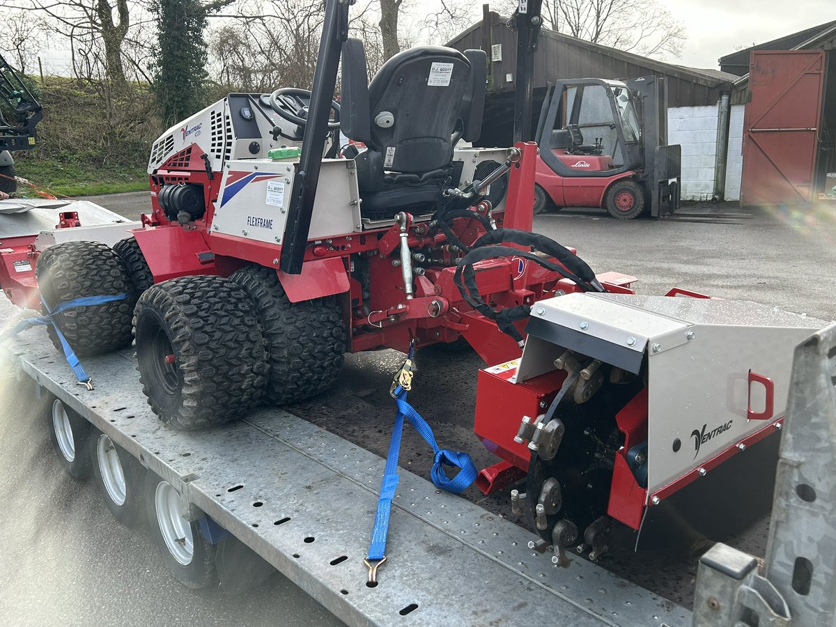 Ventrac &amp; tough cut deck going out on hire to local customer this morning along with our new stump grinder attachment.