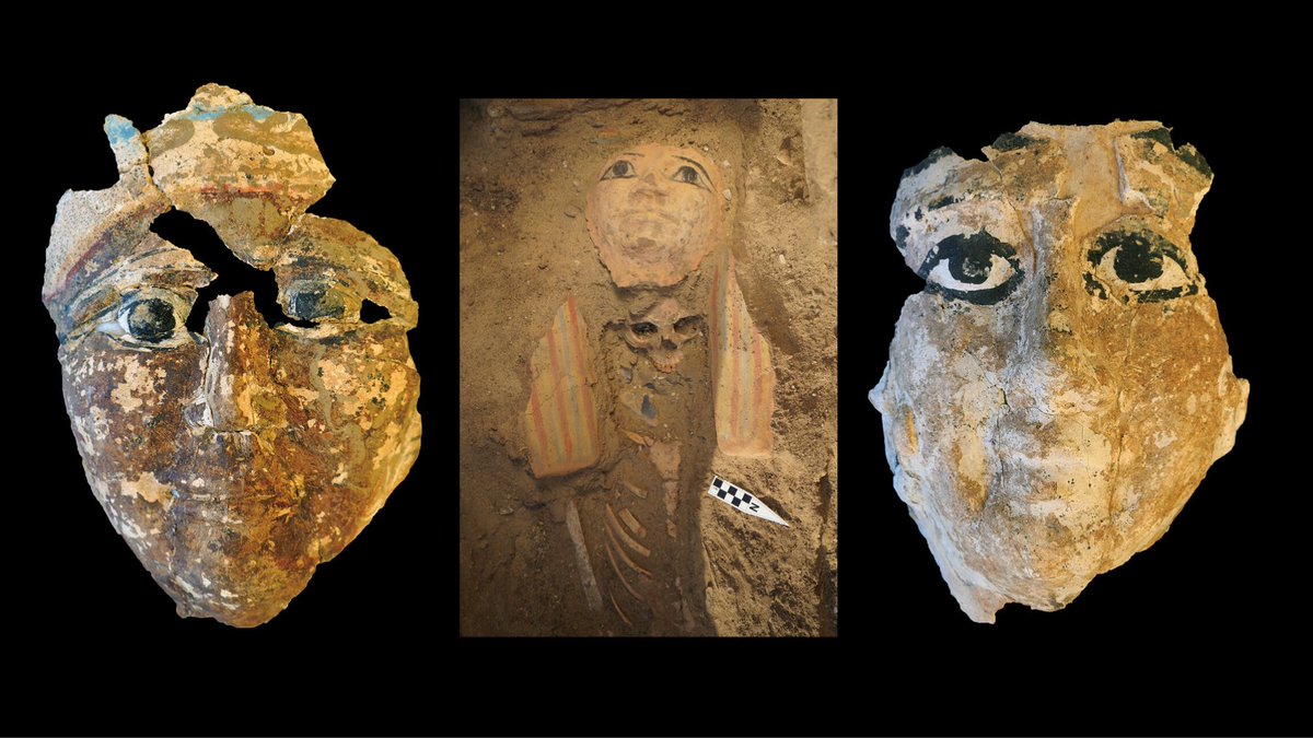 ⭕️ Death Masks from Ancient Egypt Find an Afterlife. Archaeologists working in Saqqara recently unearthed three funerary masks at least 1,800 years old. ℹ️ nytimes.com/2024/02/12/sci…