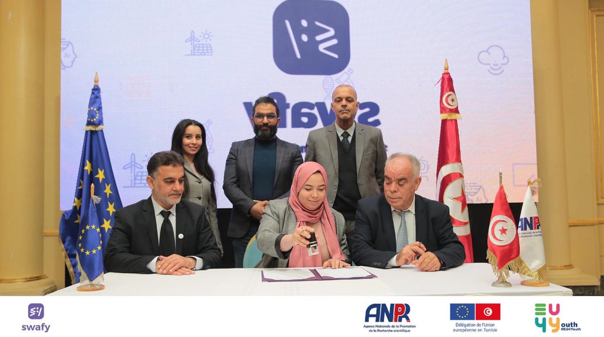 🌟 Exciting news! Tunisian Youth Impact officially signs funding agreements with ANPR for the EU-funded SWAFY project. Our goal is to empower Zaghouan's youth through 10 TechCC clubs, addressing climate change impact. 🌍🌱🚀 #TunisianYouthImpact #SWAFY #YouthEmpowerment