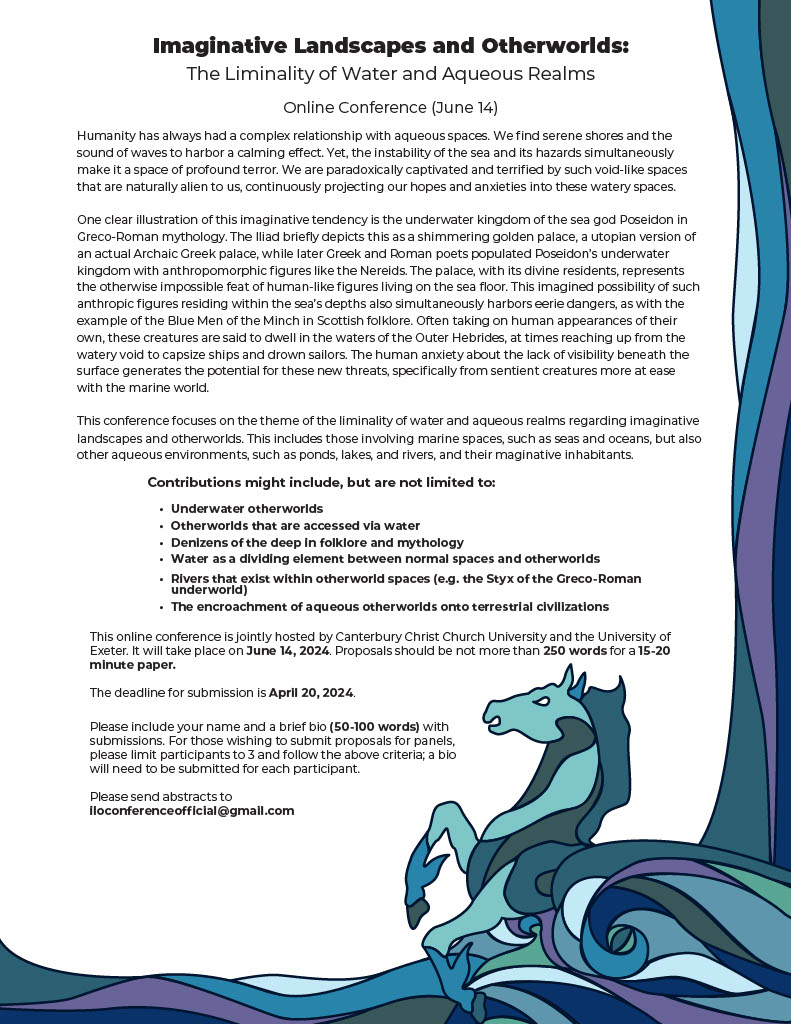 Loving the abstracts so far! Keep them coming for the 3rd annual Imaginative Landscapes and Otherworlds Conference!  
#AcademicTwitter #MedievalTwitter #Folklore #EarlyModern