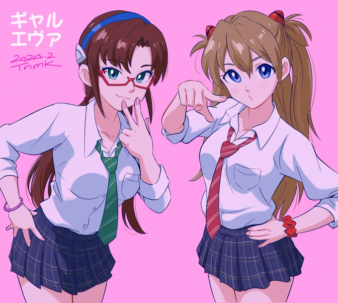 ギャルエヴァ#アスカ#真希波・マリ・イラストリアス 