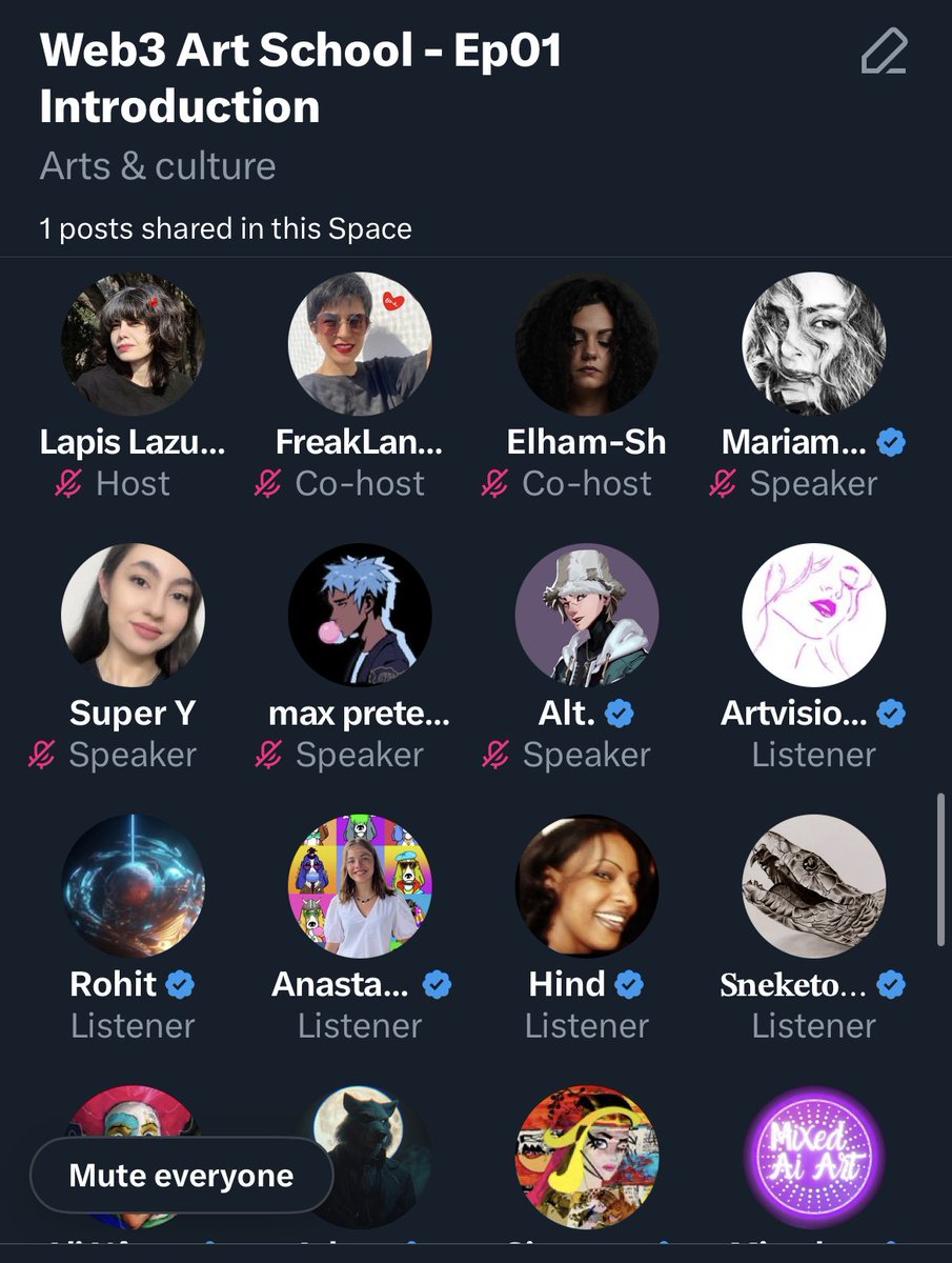 web3artschool's tweet photo. 1. The 1st episode of Web3 Art School was held on 18th Feb 2024.

We talked about the visions, goals and the plans we have and we had many friends joining us, asking questions and giving us great feedback.

We want to thank you all for joining.

This is just the start
👇 https://t.co/u4lG9fFjDq