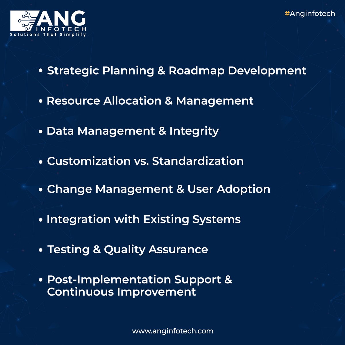 ang_infotech's tweet image. Explore the journey of seamless implementation and business transformation. 💼

Dive into the challenges of anSAP Rollout Project on the following blog! 🚀

Visit Link: anginfotech.com/the-challenges…

Get in touch now!
🌐 anginfotech.com

#ANGInfotech #BlogPost #SAPRollout