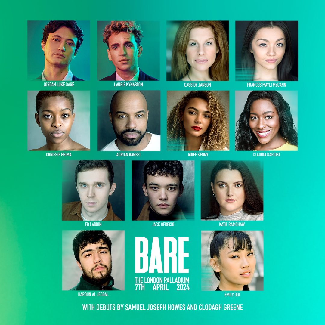 Very VERY excited about BARE at the London Palladium on Sunday 7 April! Thrilled to work once again with the awesome team that is @lambertjacksonproductions @deanjohnsondirector and @adam_hoskins_music Tickets lwtheatres.co.uk/whats-on/bare/ @thelondonpalladium #theatre #palladium
