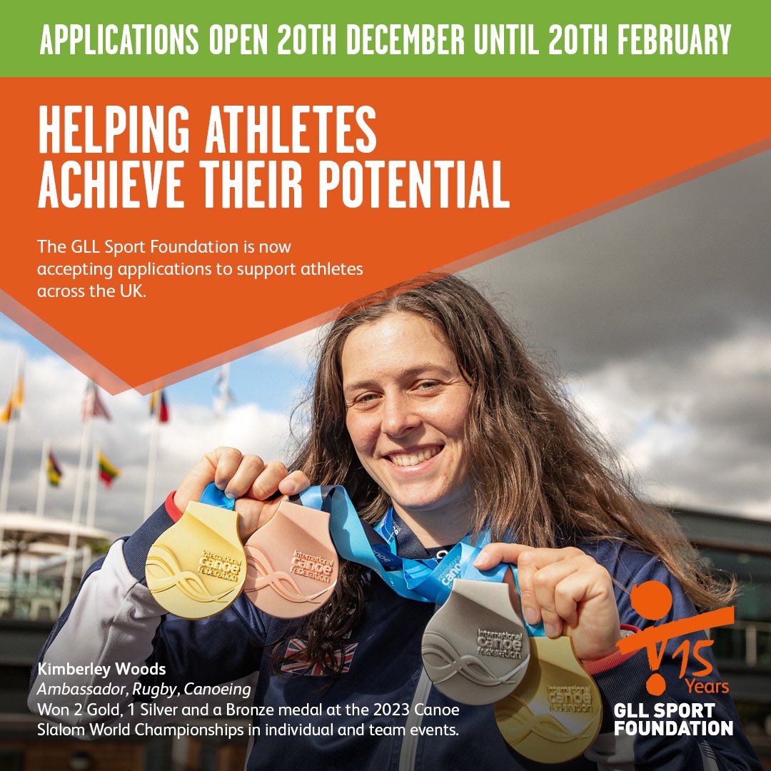 📢Calling all talented athletes! 

LAST CHANCE TO APPLY! GLL Sport Foundation applications close tomorrow! 

DO NOT MISS OUT! 

To apply, please complete our online application gllsportfoundation.org/application-fo……
