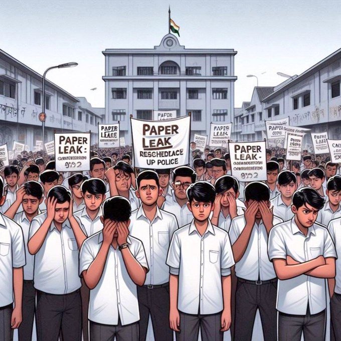 #पुलिस_भर्ती
Students demand re-exam. 

Non stop Retweet. 

#पुलिस_भर्ती
#uppolicepaperleak #UPP_Paper_Leak
<a href="/UPTakOfficial/">UP Tak</a>
<a href="/abplive/">ABP LIVE</a> <a href="/TV9UttarPradesh/">TV9 Uttar Pradesh</a> <a href="/aajtak/">AajTak</a> <a href="/yadavakhilesh/">Akhilesh Yadav</a> <a href="/myogiadityanath/">Yogi Adityanath</a>