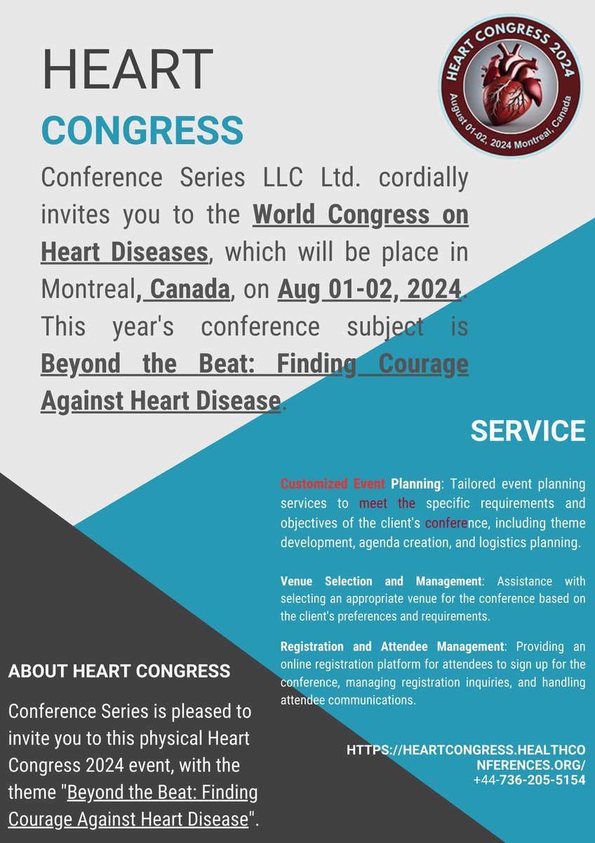 nirorrobertde's tweet photo. #World #Congress on #Heart #Diseases which will be held in #Montreal #Canada https://t.co/mJIa7KhqHV