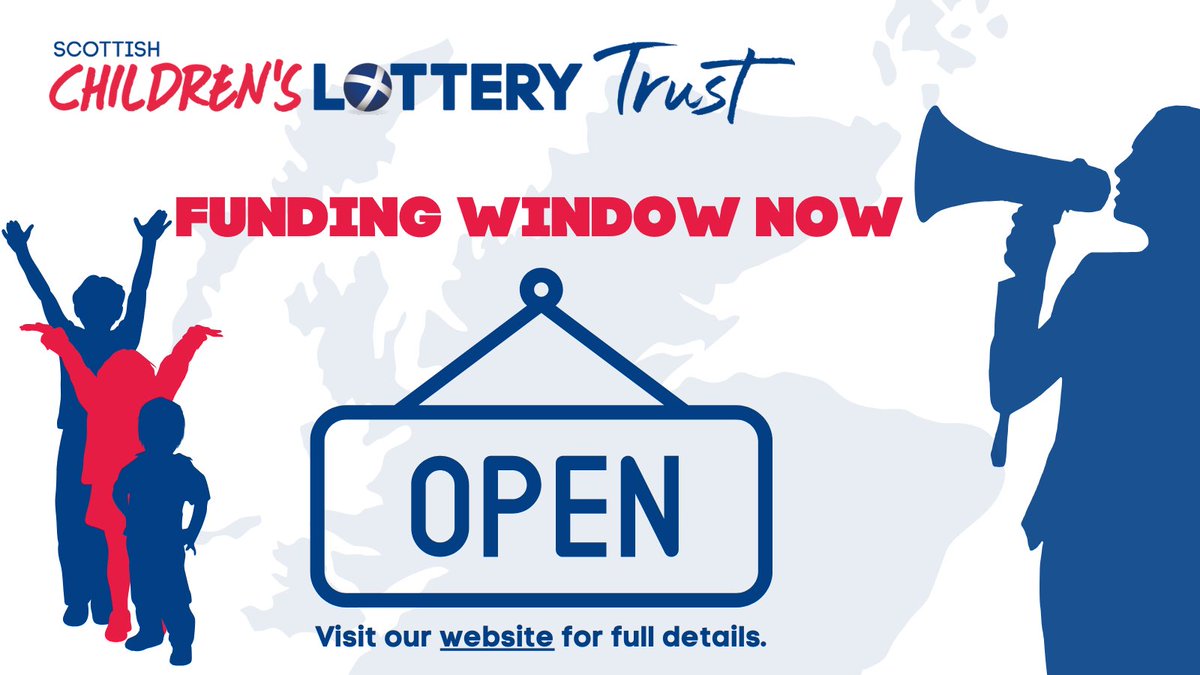 Our first funding window of the year is now OPEN! 

Full details can be found on our website:

scottishchildrenslotterytrust.com

#whatarethechances #scotland #charityfunding