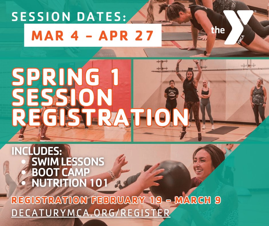 DecaturYmca's tweet image. TODAY IS THE DAY!

Get registered for our Spring 1 Session now at decaturymca.org/register
