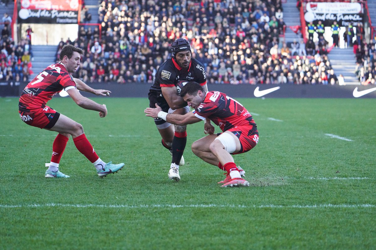 STrugby_ENG's tweet photo. 📸 TOULOUSE - OYONNNAX 🏉

Actions shots from a great win at home 💪🏽

#STOYO https://t.co/N9CgpySF4L