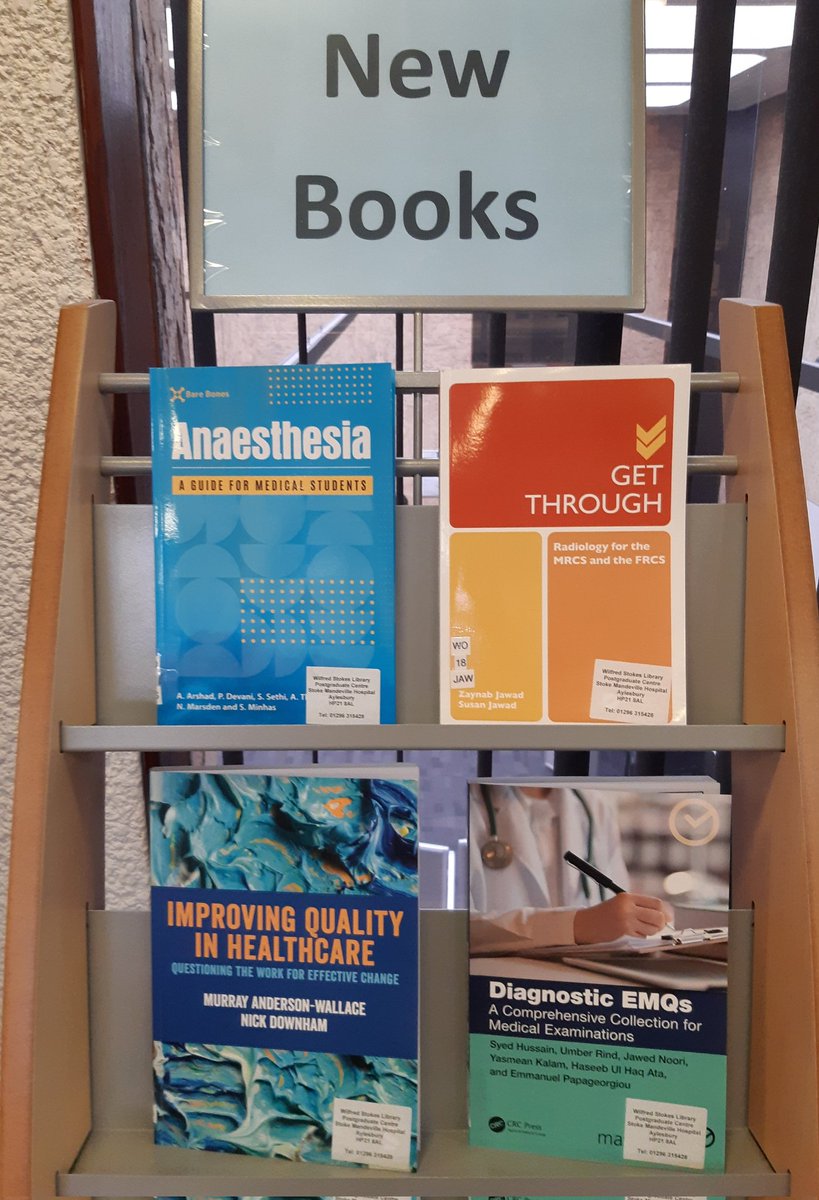 Lots of great new books being added to our shelves!
Please drop into the library any time for a browse!
#BHTLibrary #qualityimprovement #anaesthesia #examquestions #newbooks