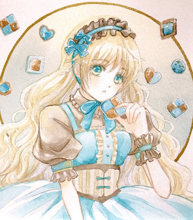 nazumi22's tweet photo. 今日はチョコミントの日だそうで…✨
#チョコミントの日 #透明水彩 https://t.co/wzbZql8UUF
