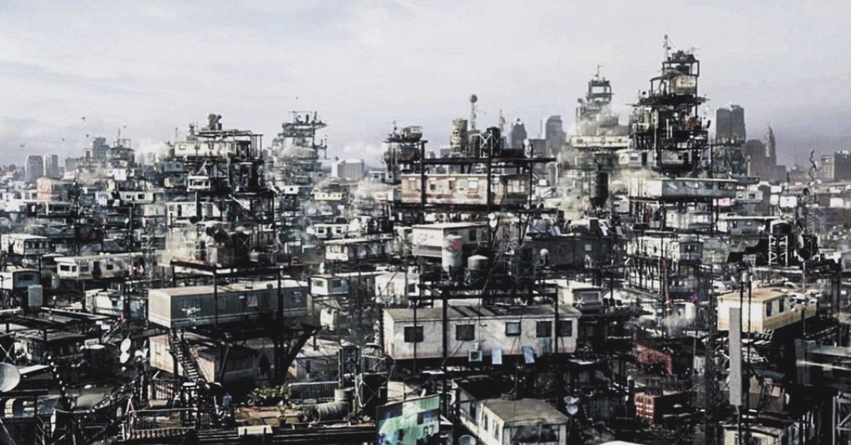 Welcome home to The Stacks! Your future home?

Was showing my son Ready Player One this weekend to get his noodle going on what the world MIGHT look like when everyone is plugged into those lovely headsets I shared last week and the opening scene reminded me of the Stacks…