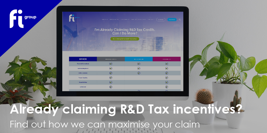 #AlreadyClaiming

<a href="/FIGroupUK/">FI Group UK</a>  can help you identify areas where you might be missing out on additional R&amp;D Tax relief.

Find out more on our dedicated web page 👇

uk.fi-group.com/im-already-cla…

#HelpingIdeasGrow