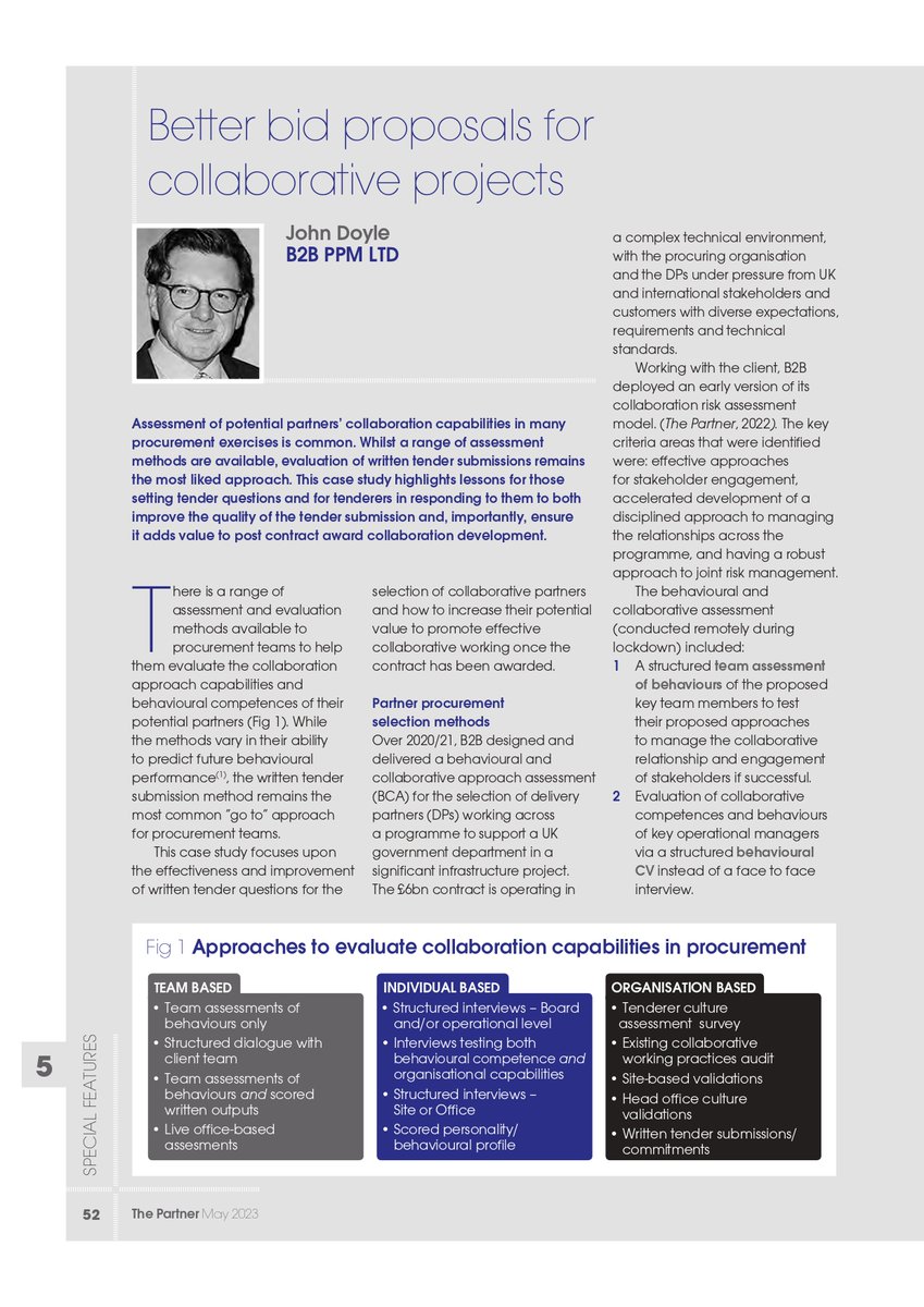 Elevate your collaborative project success: Key Lessons from a £6bn Infrastructure Project.

Gain valuable insights from John Doyle's case study at B2B PPM LTD and the #ICW member (MICW).

Access the full article 👉🏽instituteforcollaborativeworking.com/Research-and-K…

#collaboration #Infrastructure