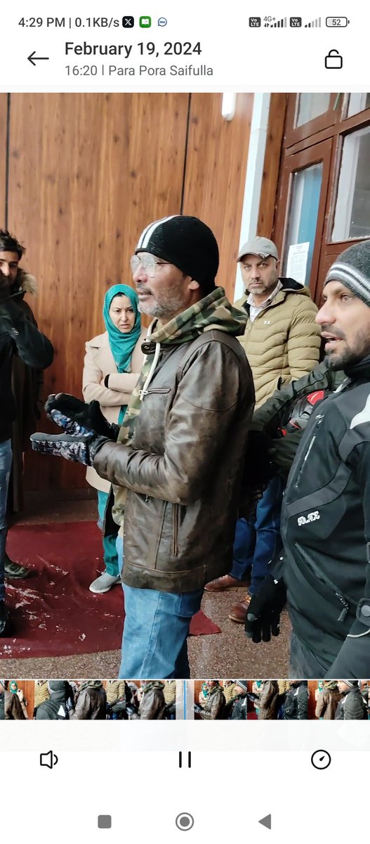 Five tourists were stuck in the snow at Dodhpathri, who were rescued by Staff of Dodhpathri...