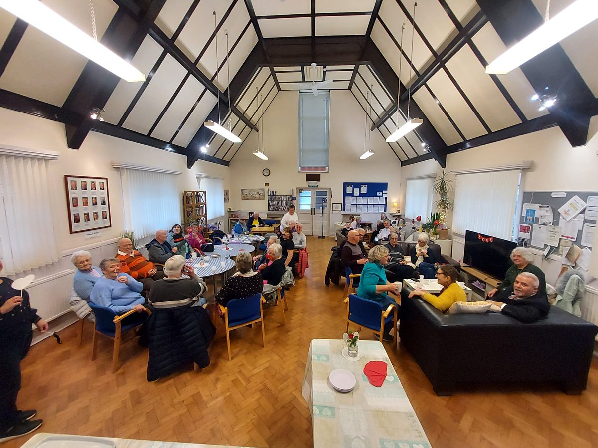 EventideHomes's tweet photo. A residents Valentine's Day get together at Eventide Homes, much fun was had with the photo props &amp; a chance to meet Cc our new community assistant.
#Almshouses #Bournemouth #Dorset #Affordablehousing 
#Eventidehomes https://t.co/jpchpBh4Pu