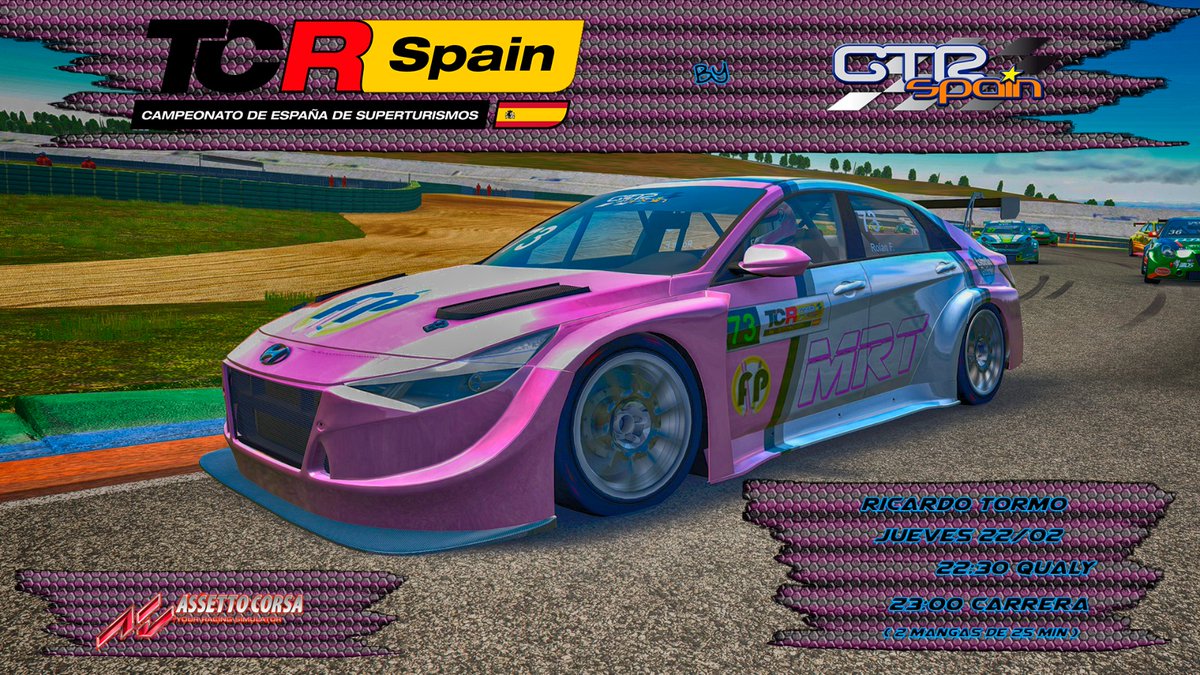 Vamos a por el cuarto asalto.

discord.gg/hCPKYYcPEX 

gtrspain.ddns.net/championships?…