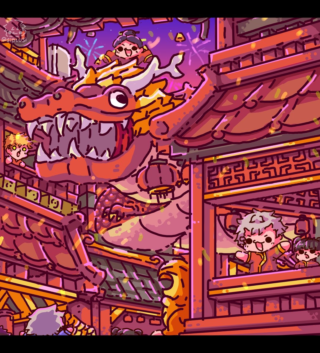 Red :D

#LunarNewYear #Dragon