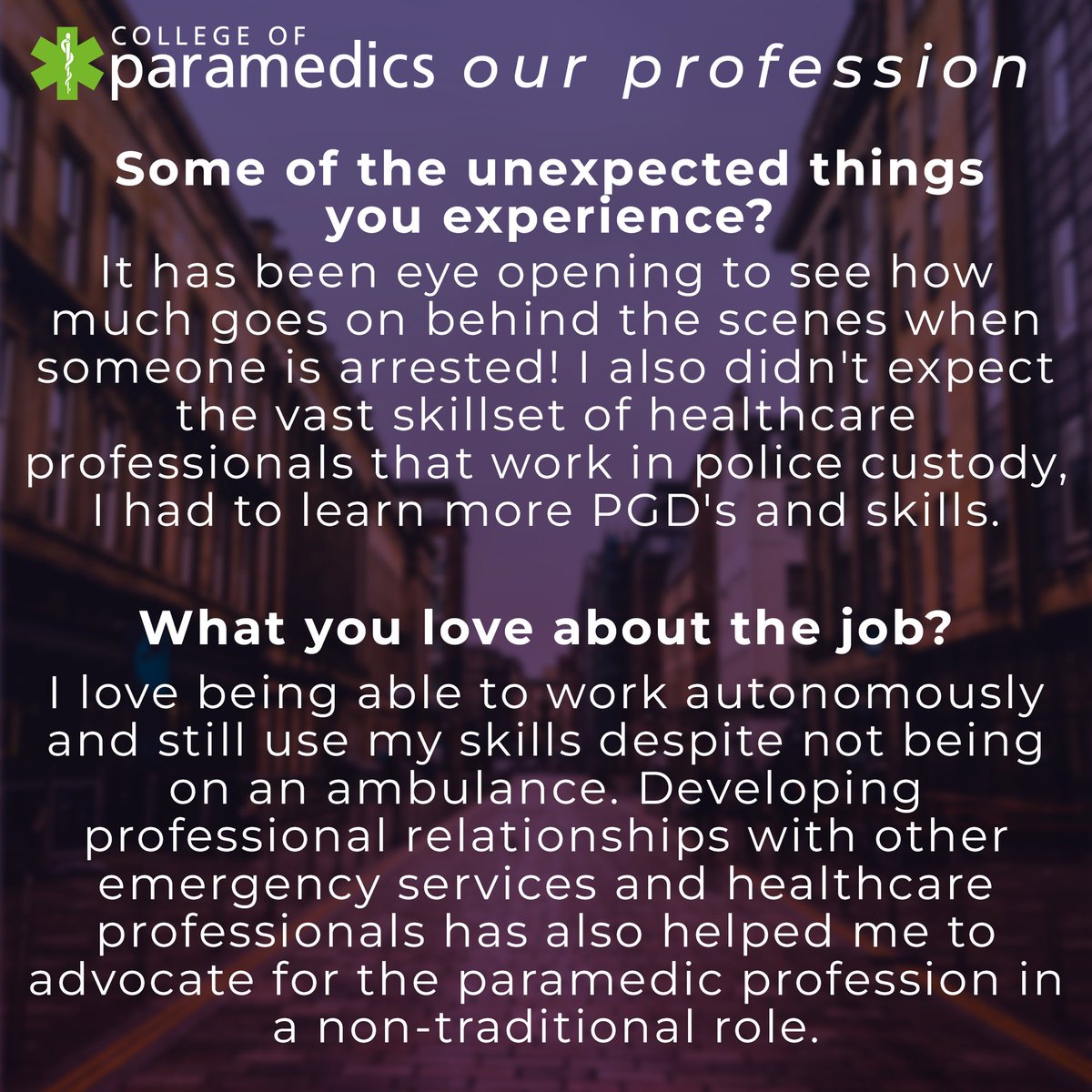 Royal College of Paramedics tweet media