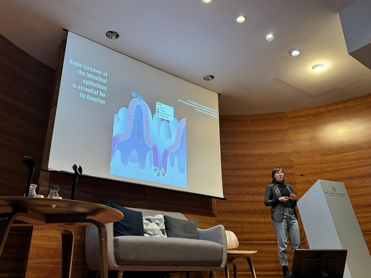 Xavier Trepat (@xaviertrepat) on Twitter photo <a href="/ICFOnians/">ICFO</a> <a href="/CATCATbiology/">CATCAT - Cell and Tissue Research in Catalonia</a> <a href="/CRGenomica/">Centre for Genomic Regulation (CRG)</a> <a href="/MarijaMatejcic/">Matejcic Marija</a> from our group <a href="/IBECBarcelona/">IBEC</a> presents her work on extrusion in the intestine <a href="/ICFOnians/">ICFO</a> <a href="/CATCATbiology/">CATCAT - Cell and Tissue Research in Catalonia</a> <a href="/CRGenomica/">Centre for Genomic Regulation (CRG)</a> <a href="/MarijaMatejcic/">Matejcic Marija</a> from our group <a href="/IBECBarcelona/">IBEC</a> presents her work on extrusion in the intestine
