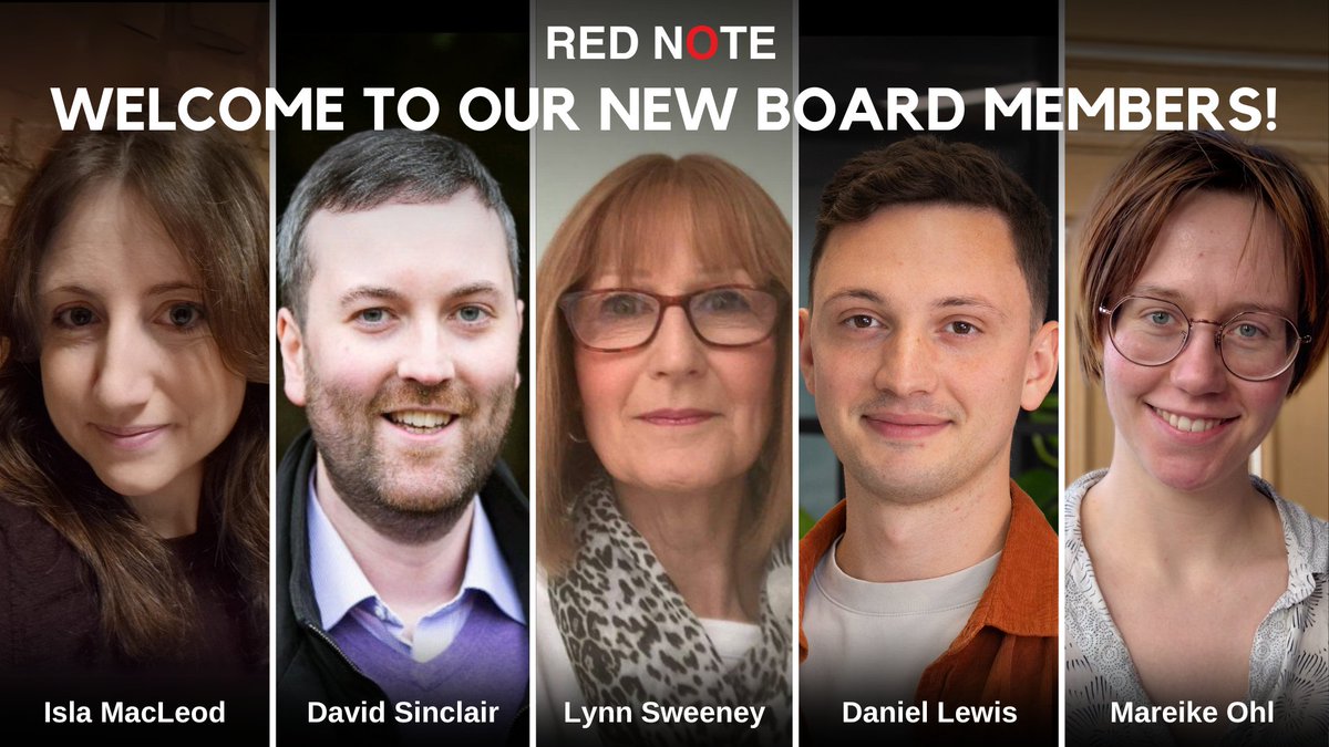 We're thrilled to welcome 5 new members to our board - Isla MacLeod, David Sinclair, Lynn Sweeney, Daniel Lewis & Mareike Ohl (Trustee in Training) We know that their input and respective expertise will help us deliver our programme to the highest standard rednoteensemble.com/event/welcome-…