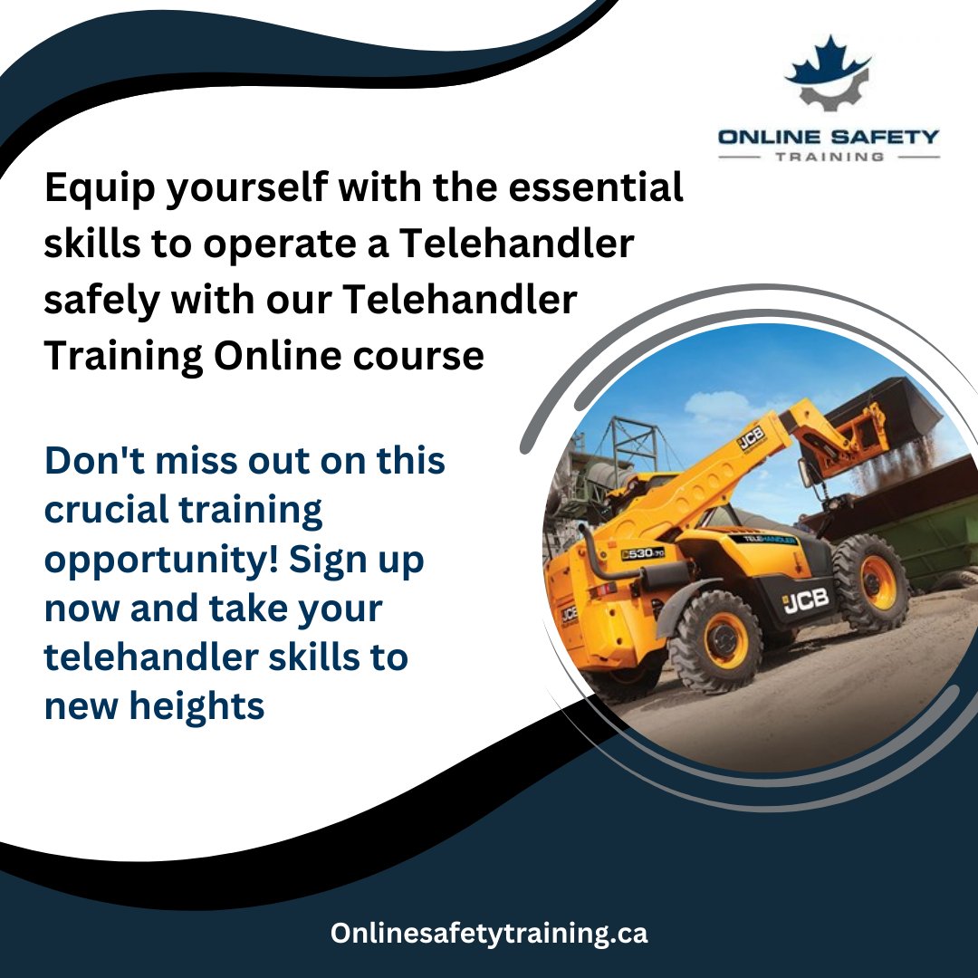 OnlineSafetyTr1's tweet image. 🏗️ Ready to level up your Telehandler skills? 🚧 Our Telehandler Training Online course equips you with essential safety knowledge. Don't miss this crucial opportunity! Sign up now and elevate your capabilities.

#onlinesafetytraining #canada #worktraining #telehandler