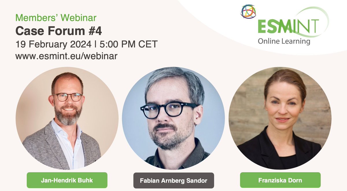 TODAY: Special #ESMINT Members' Webinar on 19 Feb at 5 PM CET. We'll explore complex treatment cases, gaining valuable insights from experts. Enhance your understanding of treatment scenarios in INR. Don't miss out 👉 buff.ly/3SW2RM7 @EANSonline50 @ESOstroke @SNISinfo