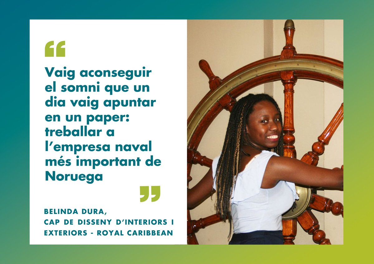 UPC Alumni (@upcalumni) on Twitter photo Belinda Dura, alumni de la <a href="/FNB_UPC/">Facultat de Nàutica</a>  és cap de disseny d’interiors i exteriors de vaixells a l'empresa Royal Caribbean🛳️. 
#UPCAlumniTalks🔙El que més ens va emocionar de la conferència va ser la seva ambició, que l'ha portat a treballar arreu del món🌍
🔗alumnimes.upc.edu/resources/13 Belinda Dura, alumni de la <a href="/FNB_UPC/">Facultat de Nàutica</a>  és cap de disseny d’interiors i exteriors de vaixells a l'empresa Royal Caribbean🛳️. 
#UPCAlumniTalks🔙El que més ens va emocionar de la conferència va ser la seva ambició, que l'ha portat a treballar arreu del món🌍
🔗alumnimes.upc.edu/resources/13
